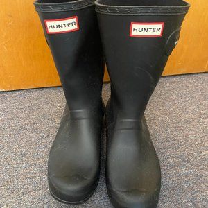 Hunter Original Black Tour Short Rain Boots